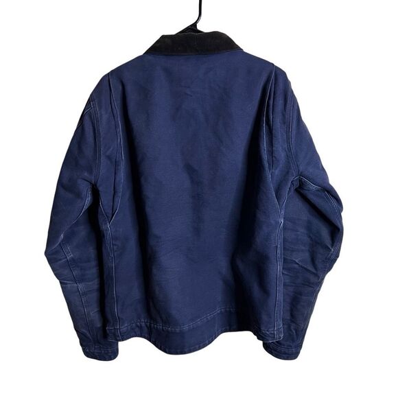 Carhartt Detroit Navy Jacket Medium Tall - Picture 3 of 6